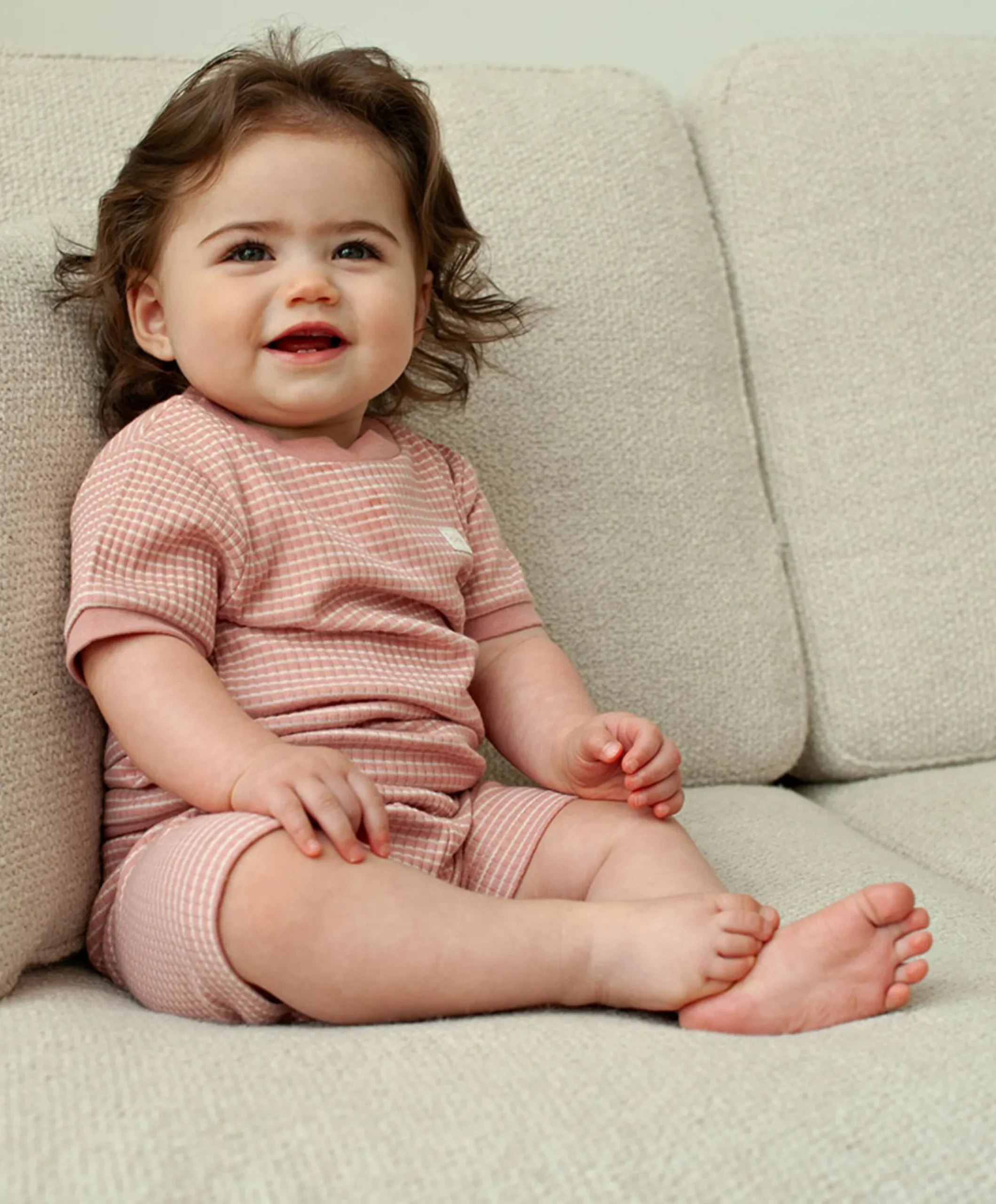 Uniseks pyjamaset roze