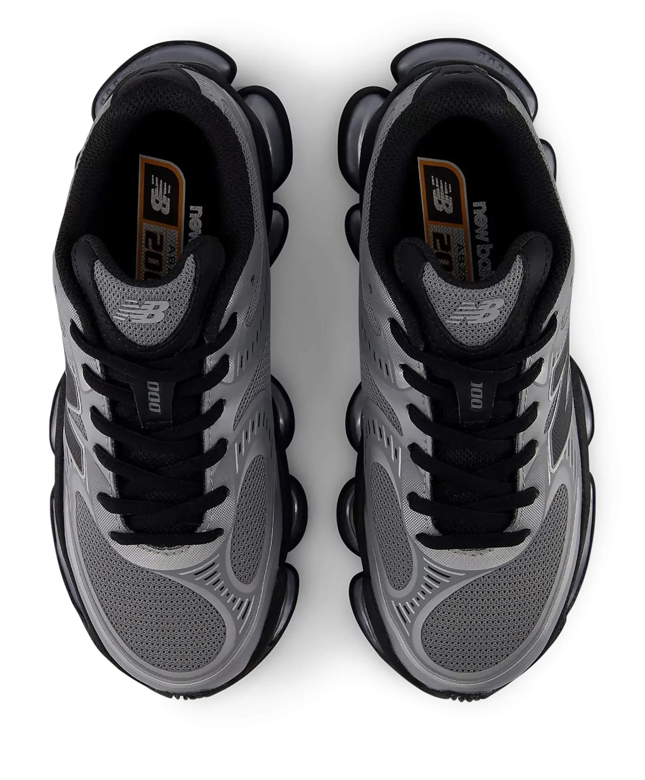 2000 uniseks sneakers zwart