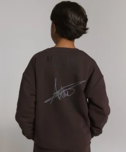 Uniseks sweater bruin