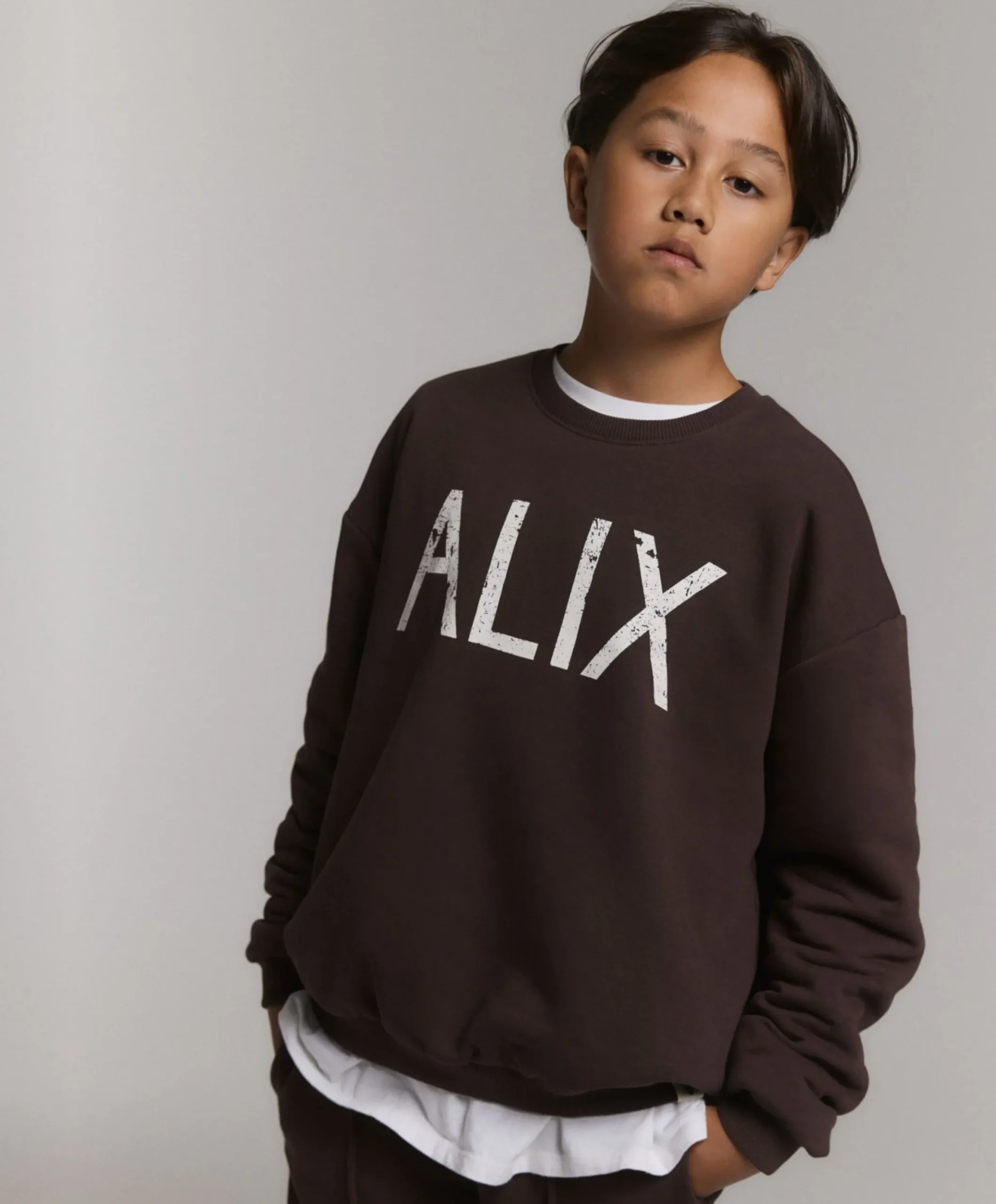 Uniseks sweater bruin