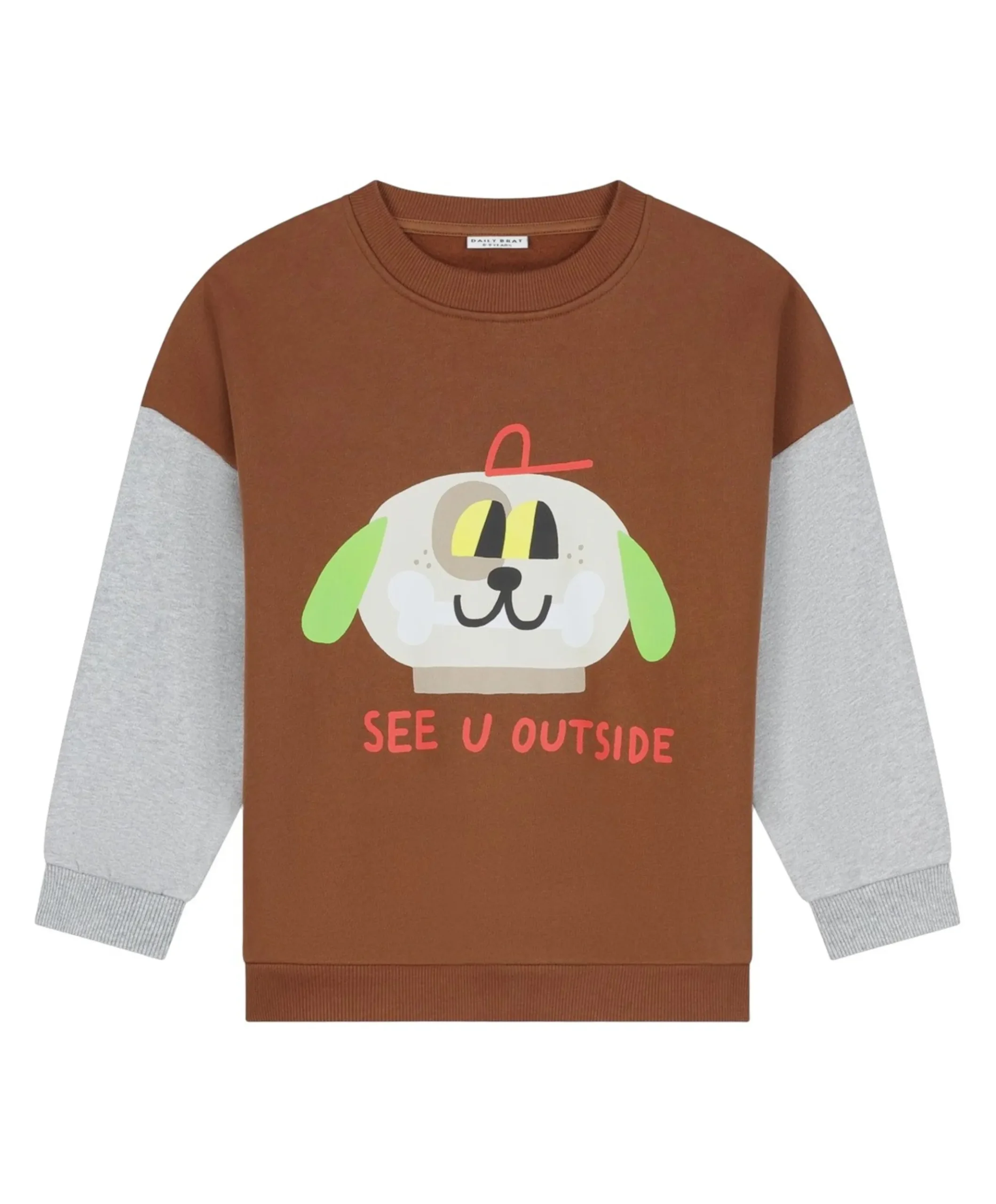 Uniseks sweater bruin