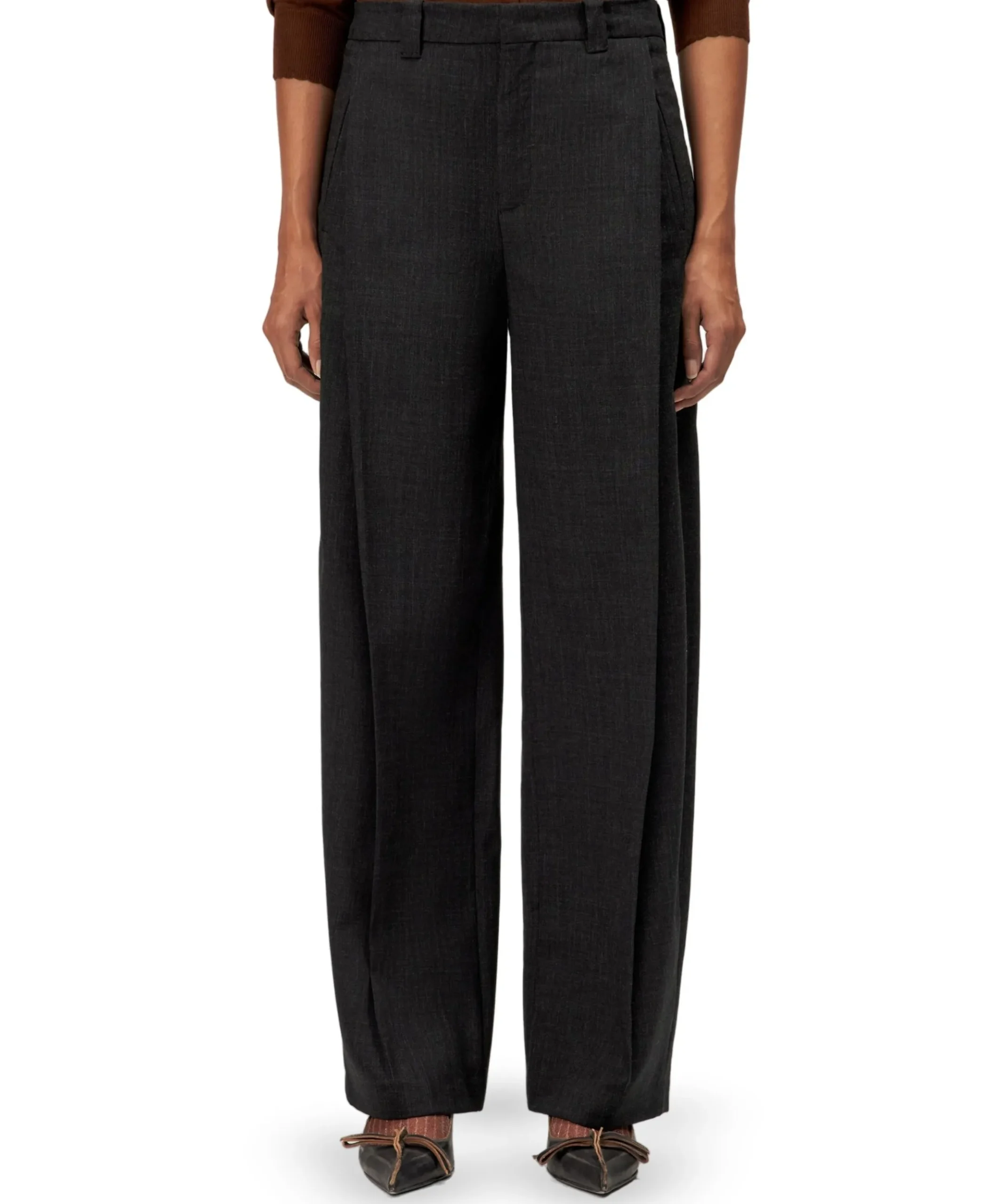 UNPACK dames pantalon grijs