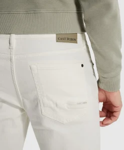 VALVER REGULAR SLUB STRETCH heren jeans wit