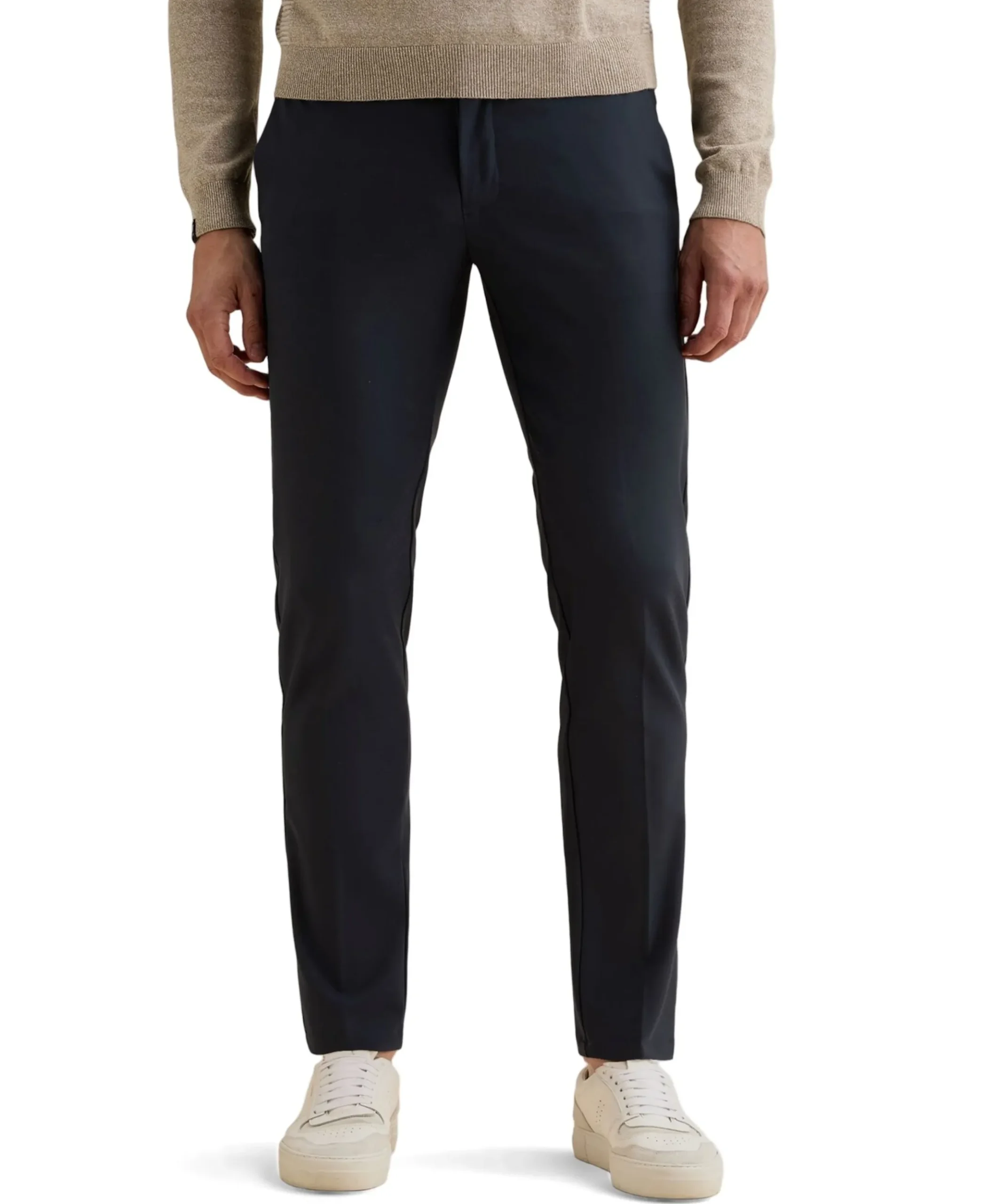 V12 CHINO TECH STRETCH heren broek blauw