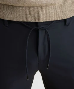 V12 CHINO TECH STRETCH heren broek blauw