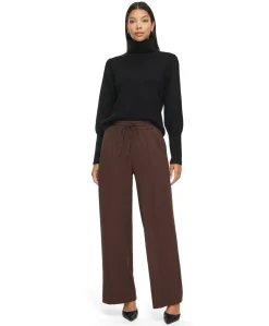VICLUA HW WIDE PANTS-NOOS dames broek bruin