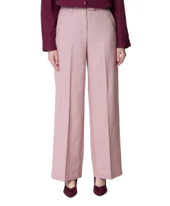 VIKEEP HW WIDE TAILORED PANTS dames broek roze
