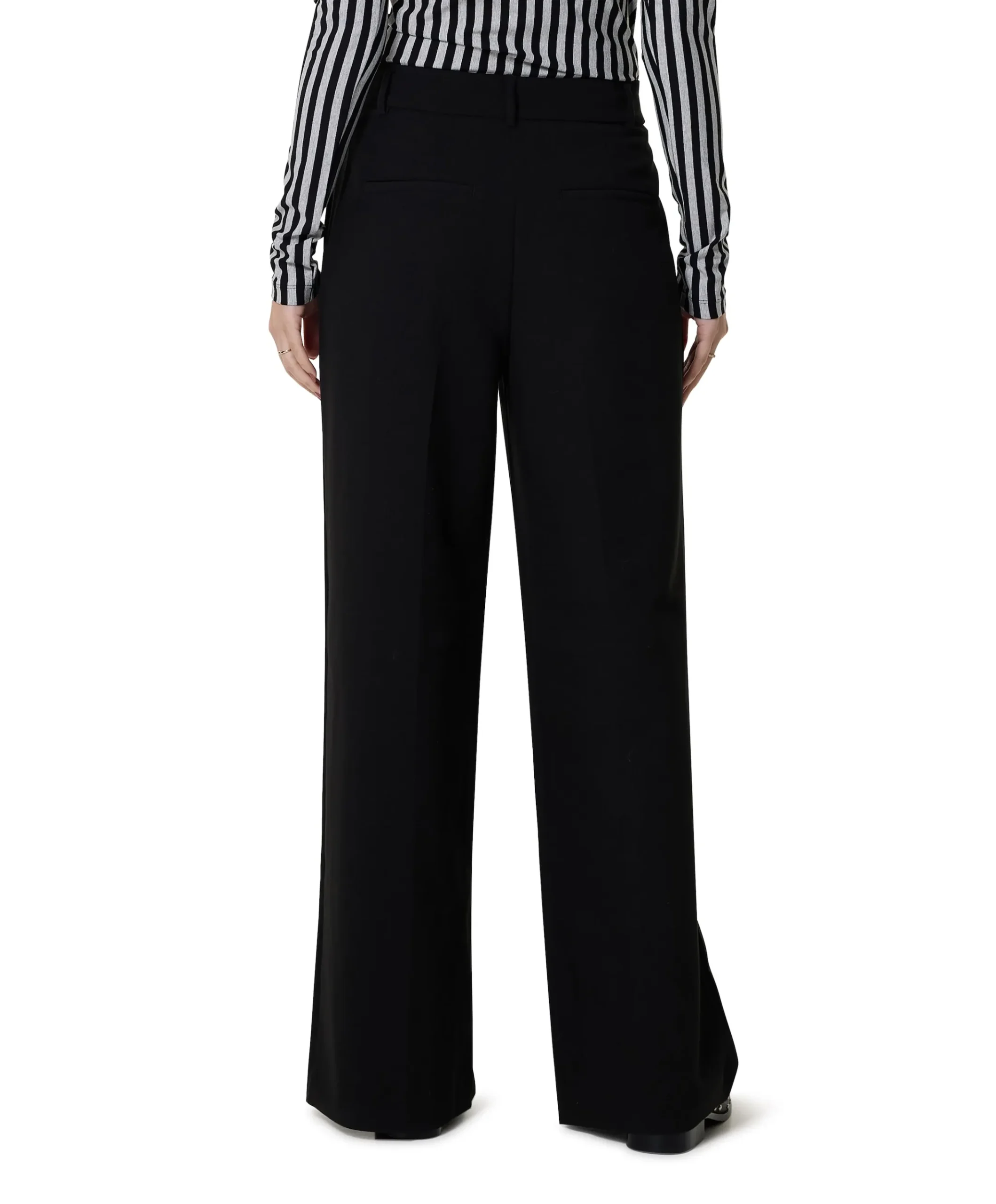 31148 VolaCC Long Pleat Pant dames pantalon zwart