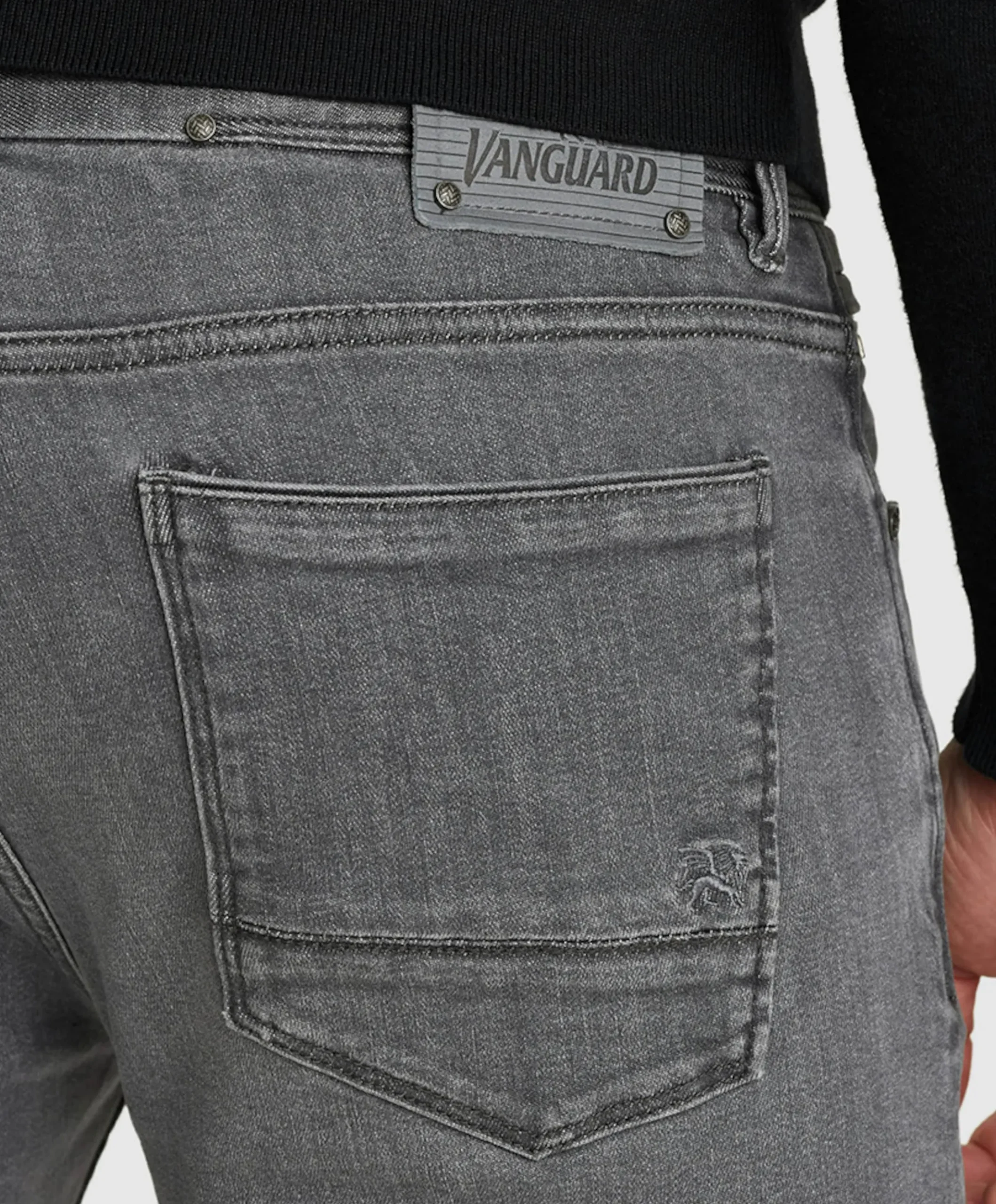 V7 RIDER INDIGO PURE WASH heren jeans grijs