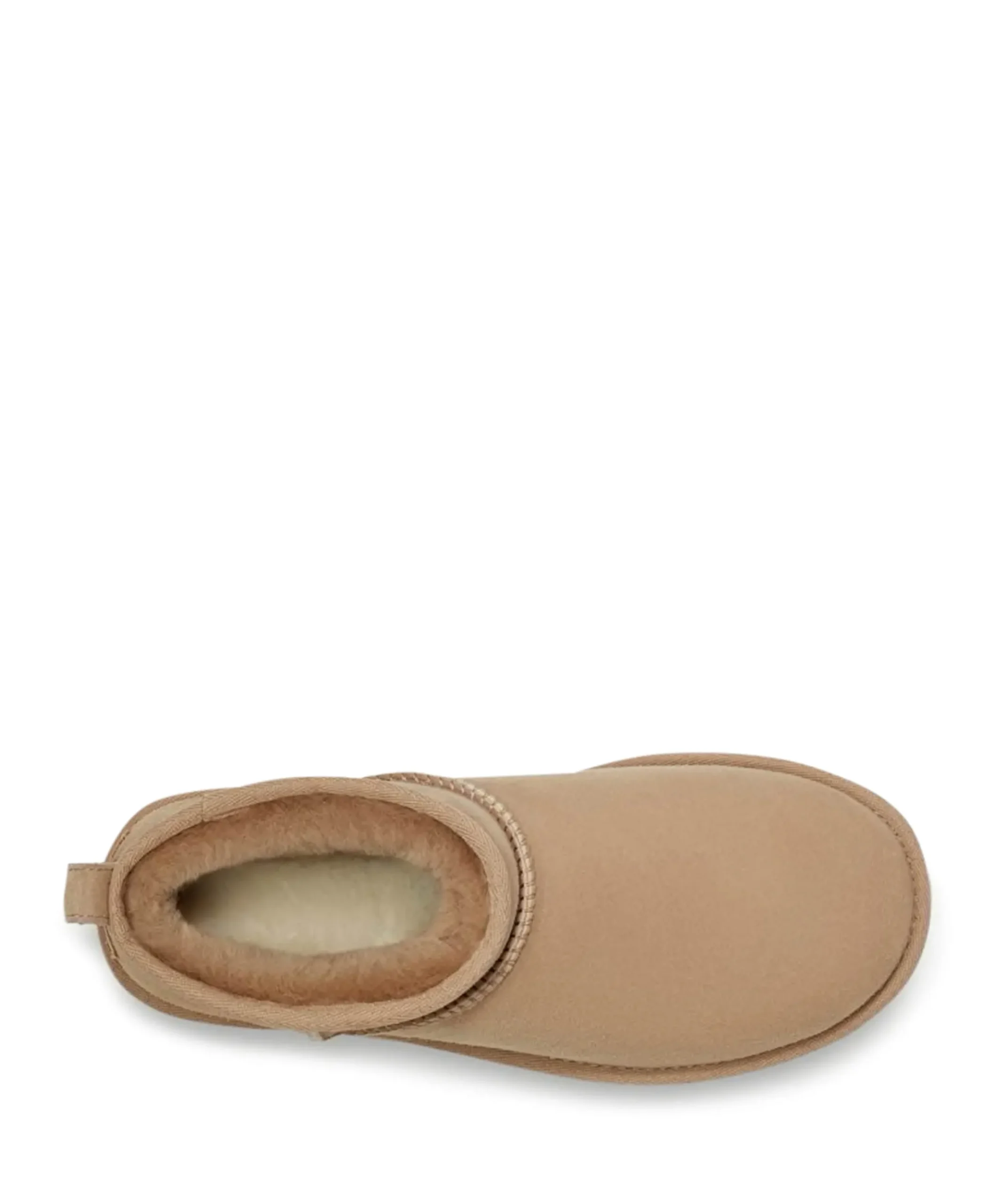 W classic ultra mini dames enkellaarzen beige