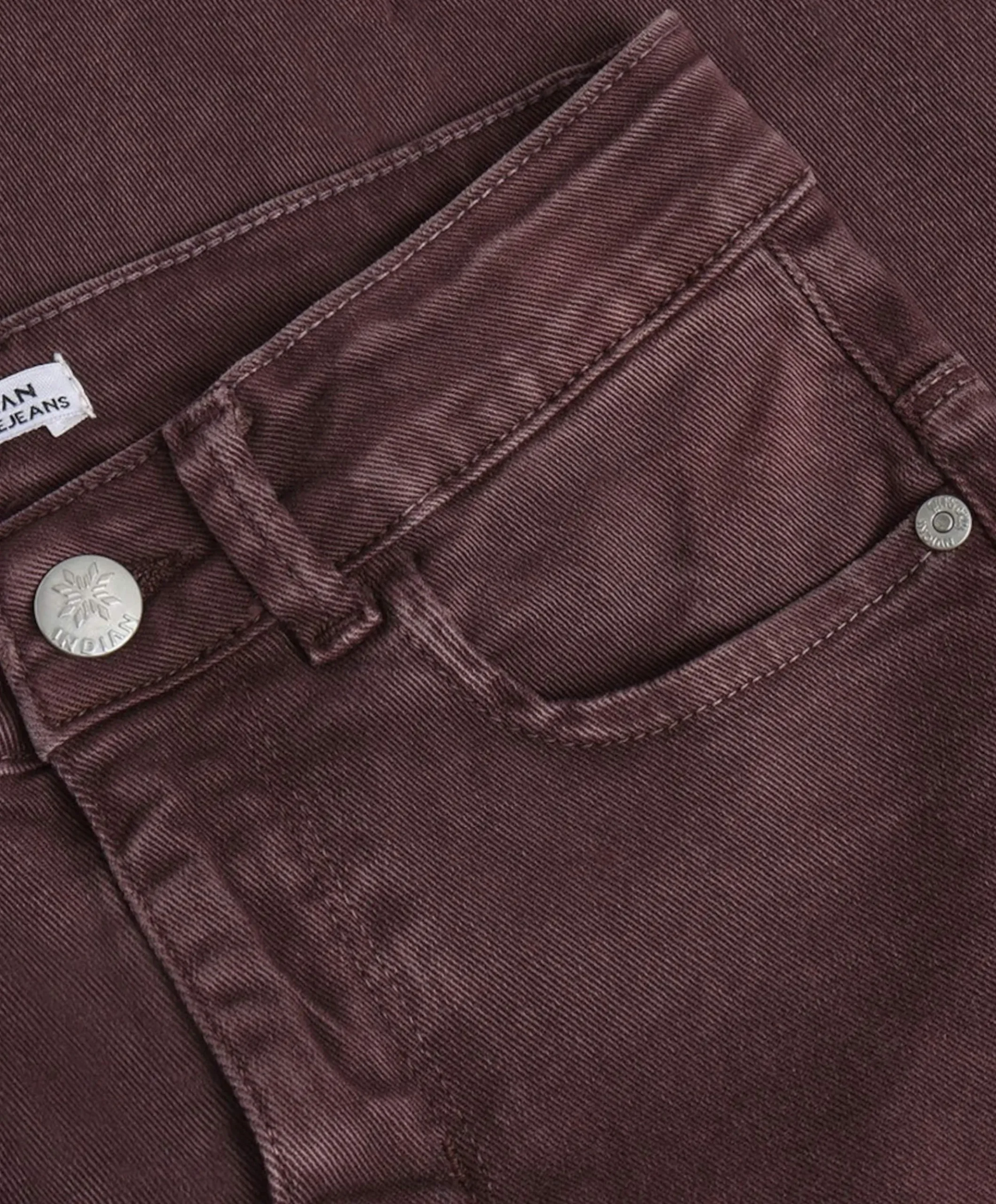 Wide Fit Colour meisjes jeans bordeaux