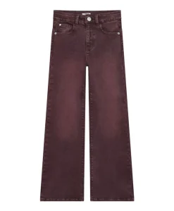Wide Fit Colour meisjes jeans bordeaux