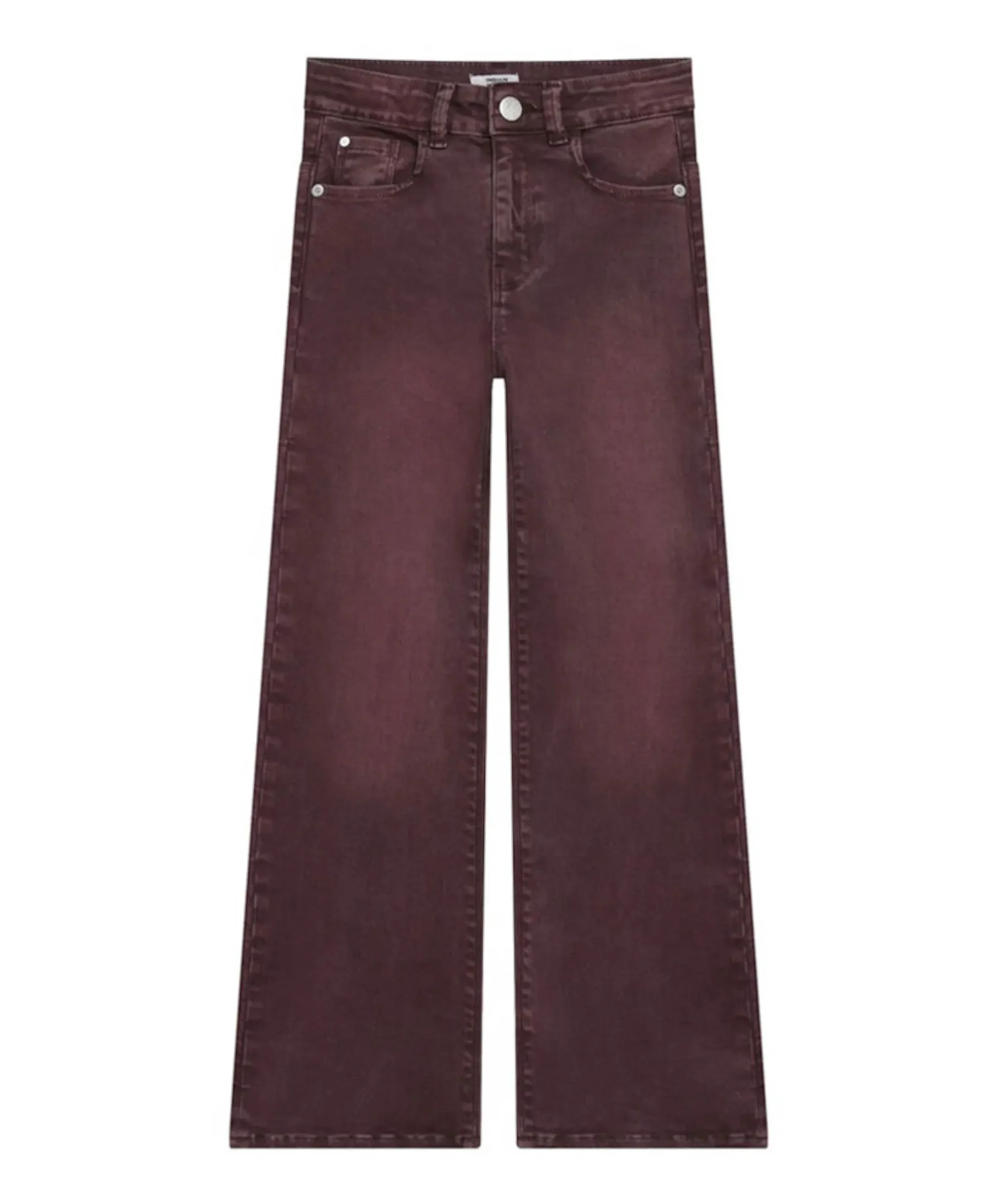 Wide Fit Colour meisjes jeans bordeaux