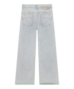 Wide Fit Washed meisjes jeans blauw