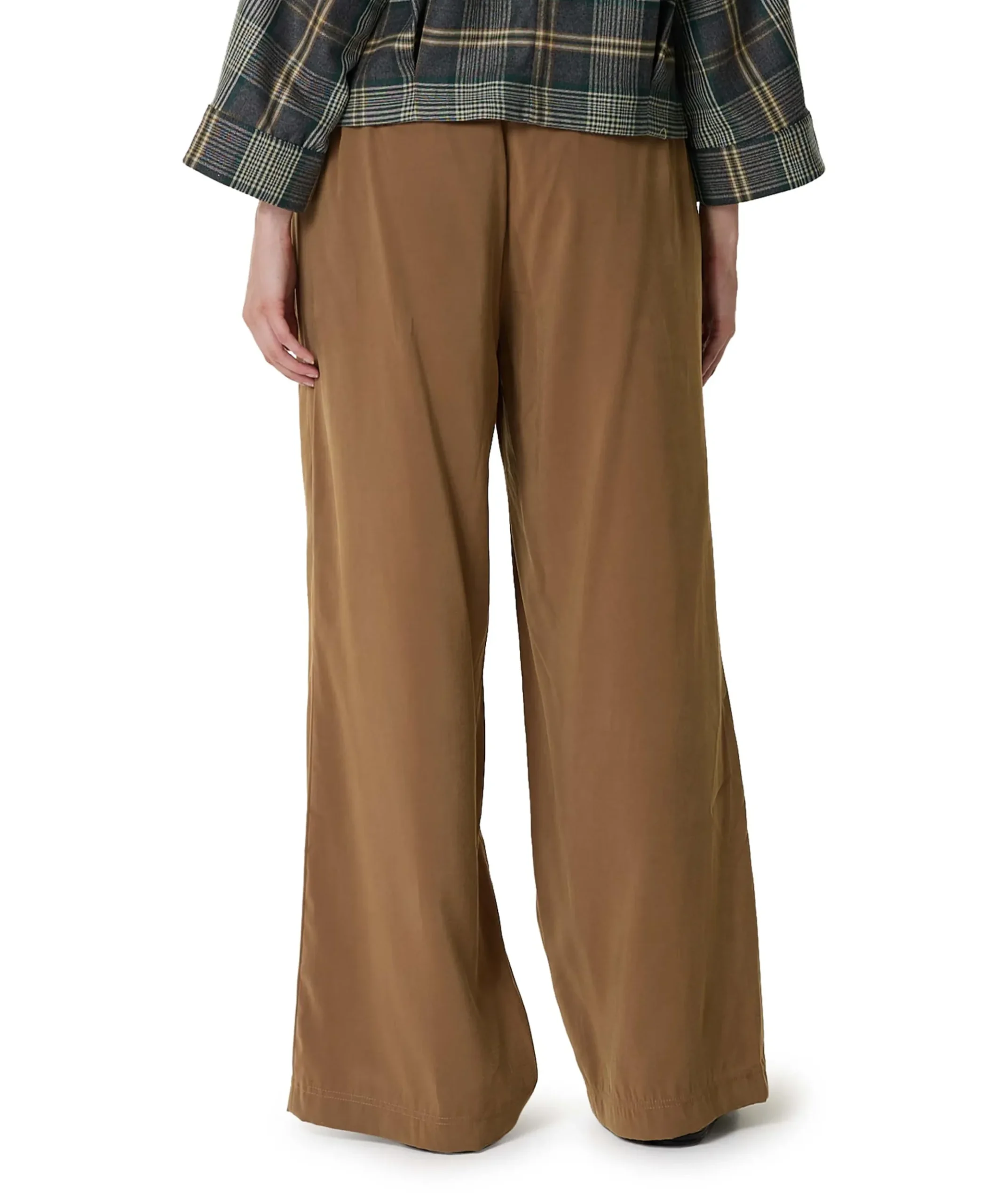 Wide leg dames broek beige