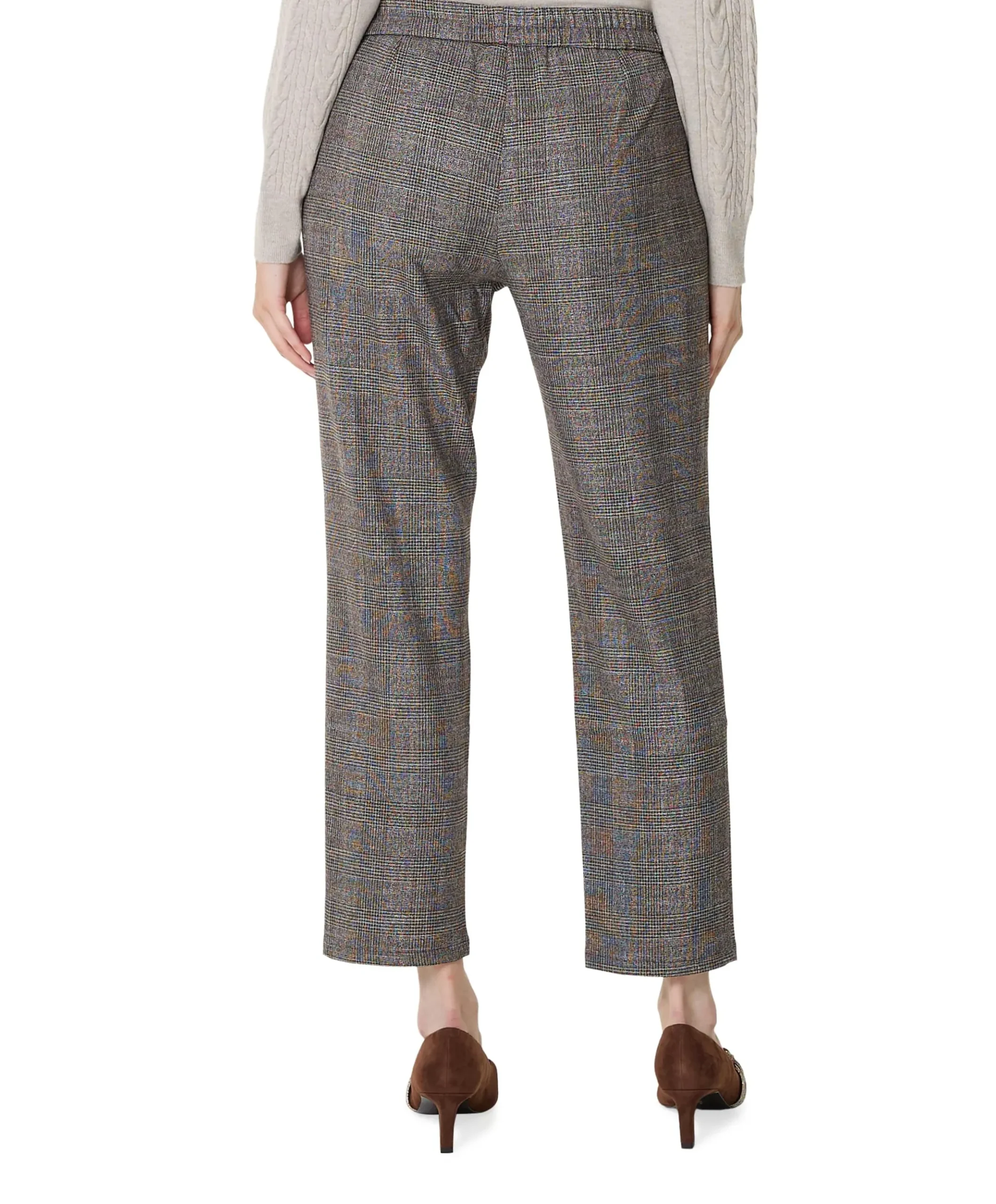 Wide leg dames broek bruin