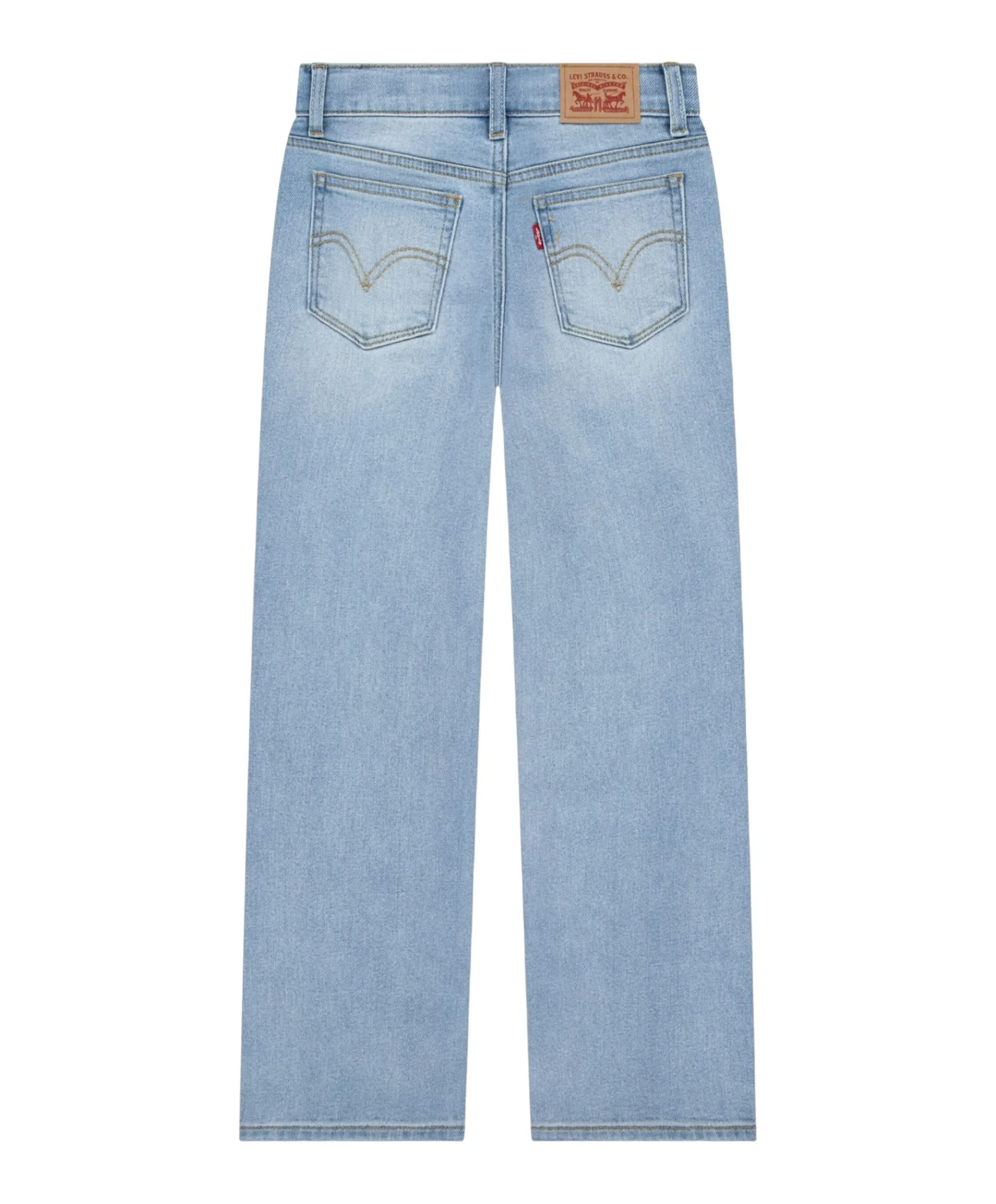 Wide leg jeans meisjes jeans blauw