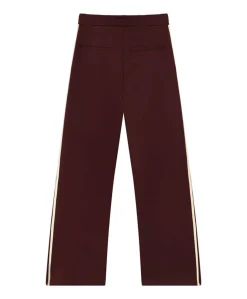 Wide Leg Tape meisjes broek bordeaux