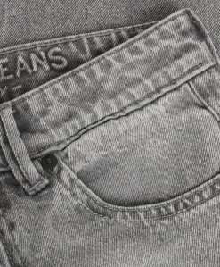 Wide Loose Fit jongens jeans grijs