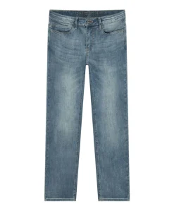 Wide Straight Fit Blue Jeans meisjes jeans blauw