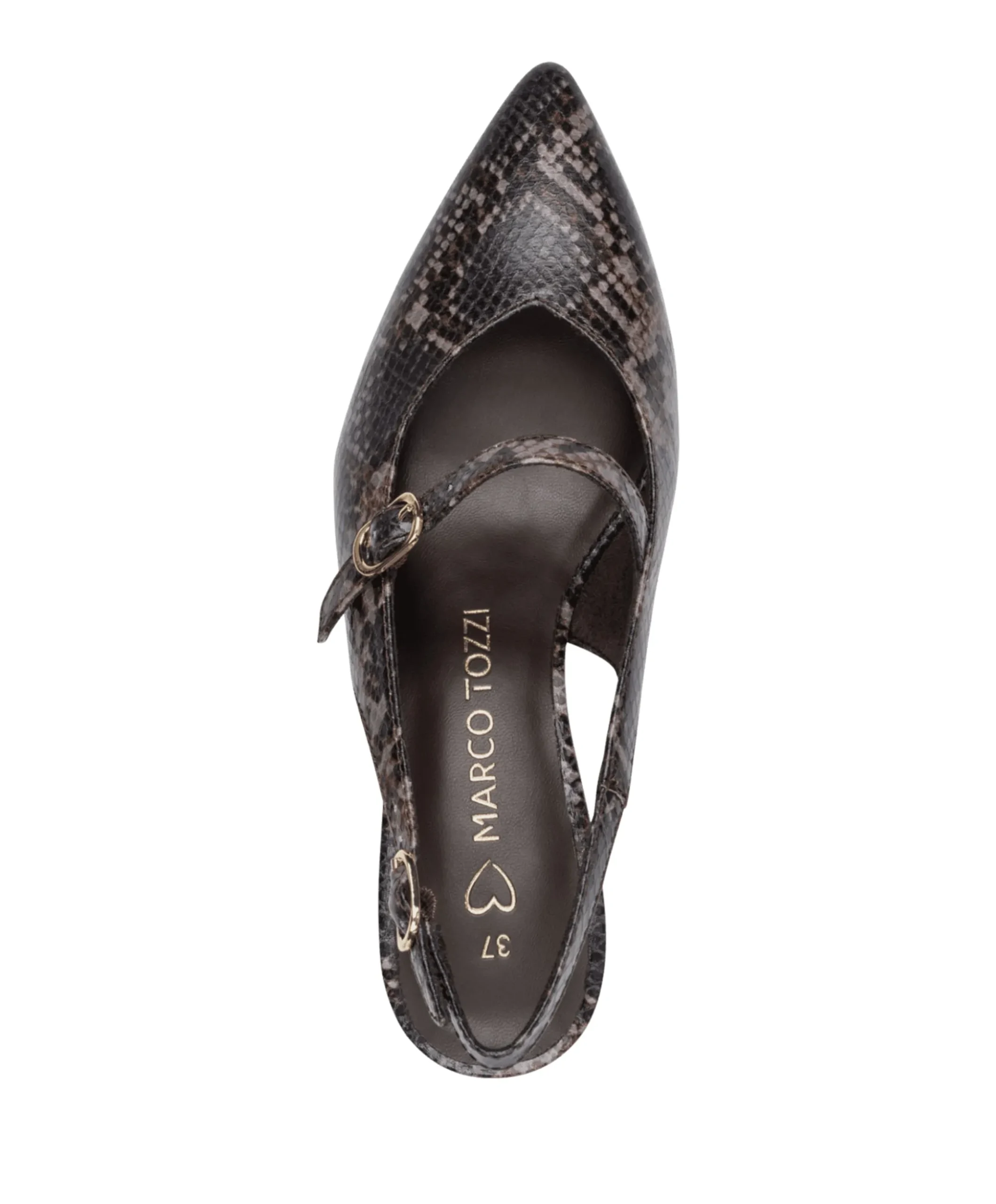 Women Sling dames sandalets bruin