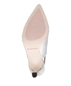 Women Sling dames slingbacks zilver