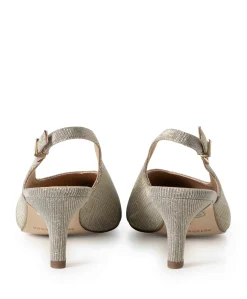 Women Sling dames slingbacks goud