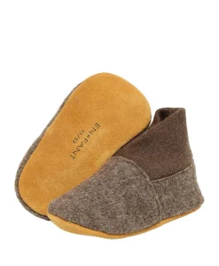 Wool Rib uniseks pantoffels bruin