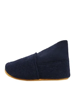 Wool Slippers w. Rib uniseks pantoffels blauw
