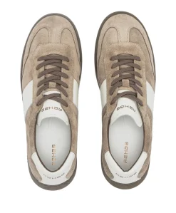 Zack sue LTHR heren sneakers beige